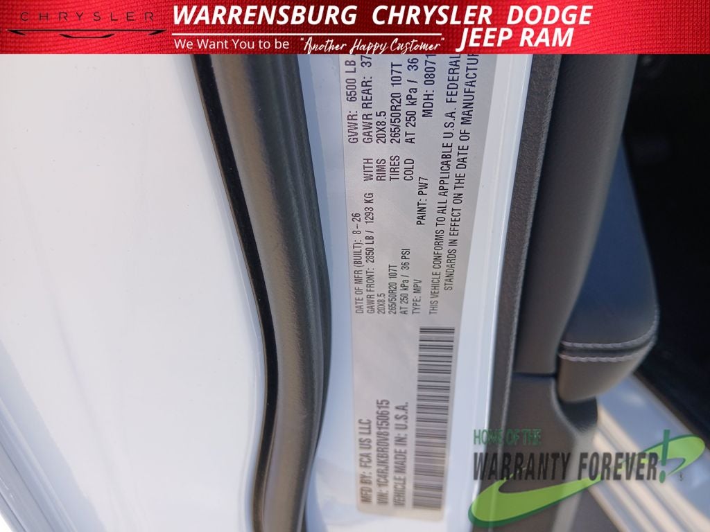 2027 Jeep Grand Cherokee Limited Reserve