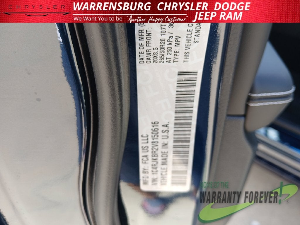 2027 Jeep Grand Cherokee GRAND CHEROKEE L LIMITED RESERVE 4X4