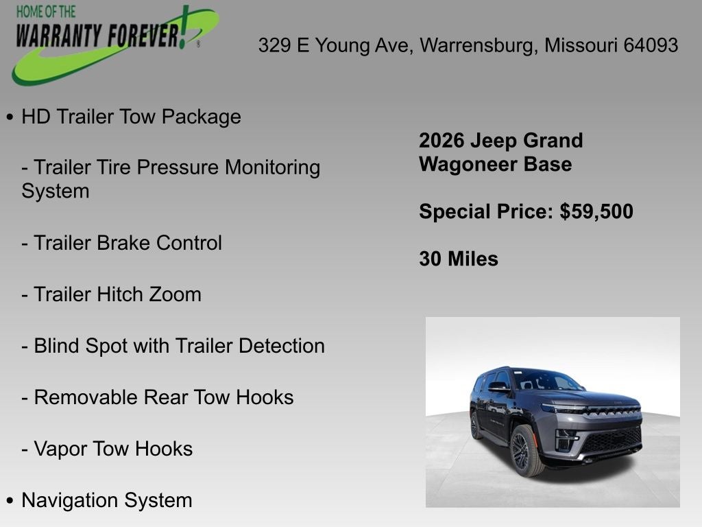 2026 Jeep Grand Wagoneer GRAND WAGONEER 4X4