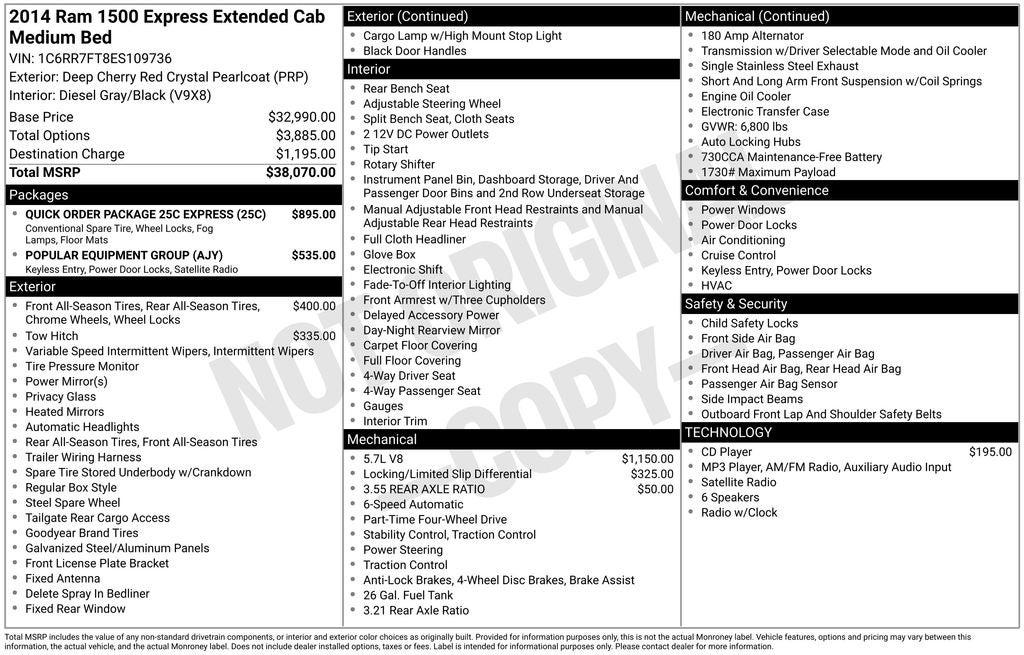 2014 RAM 1500 Express