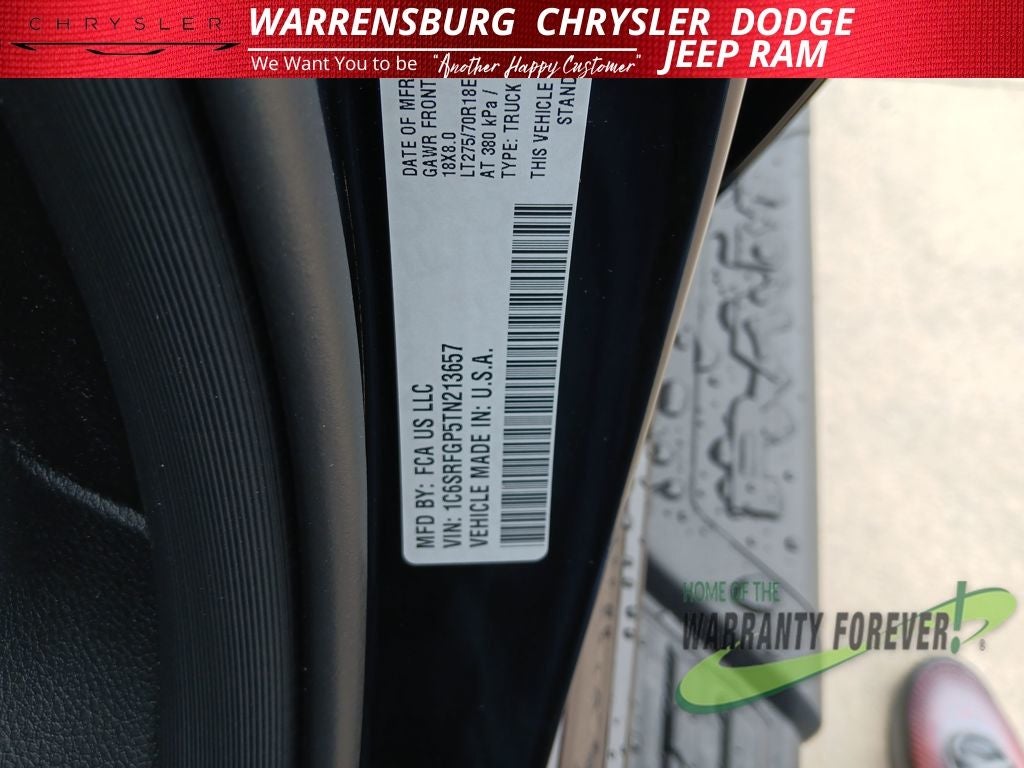 2026 RAM Ram 1500 RAM 1500 WARLOCK CREW CAB 4X4 5'7' BOX