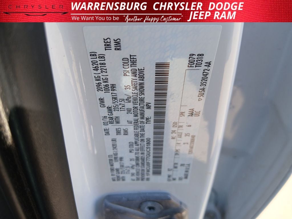 2016 Ford Escape S
