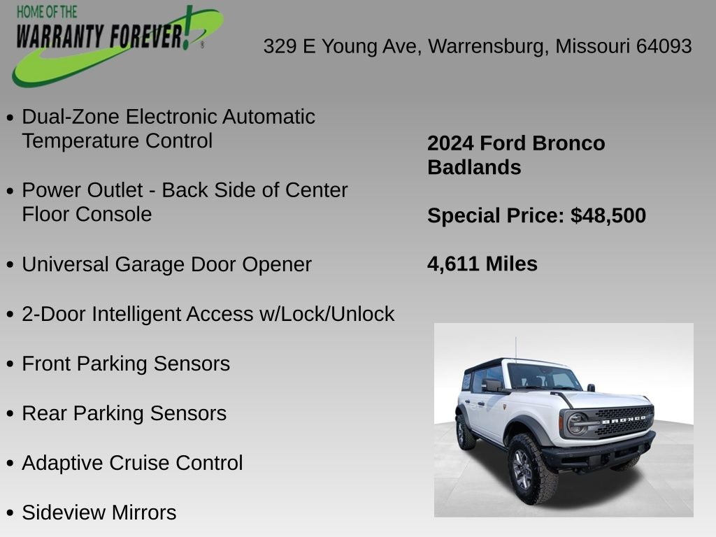 2024 Ford Bronco Badlands