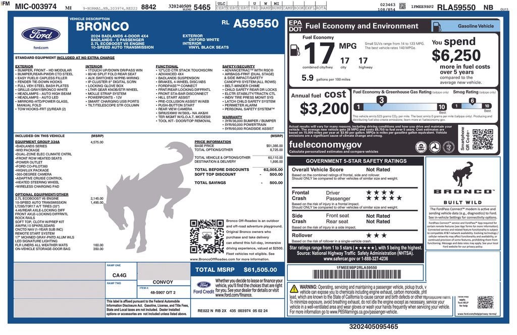 2024 Ford Bronco Badlands