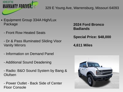 2024 Ford Bronco Badlands