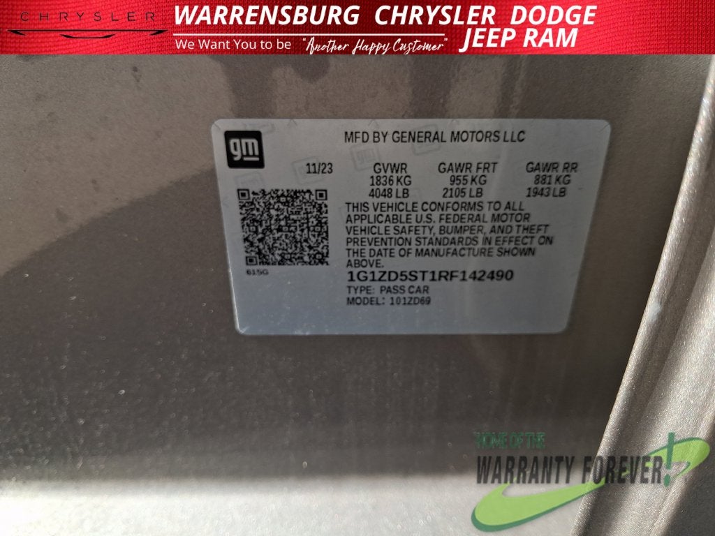 2024 Chevrolet Malibu FWD 1LT