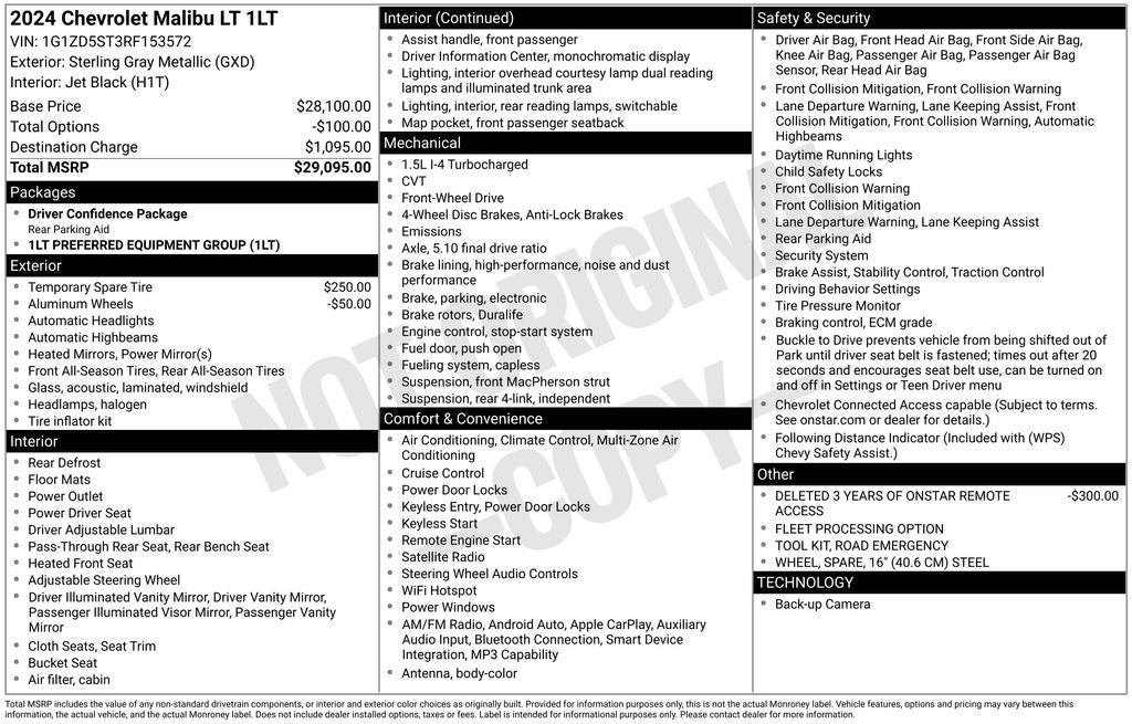 2024 Chevrolet Malibu FWD 1LT