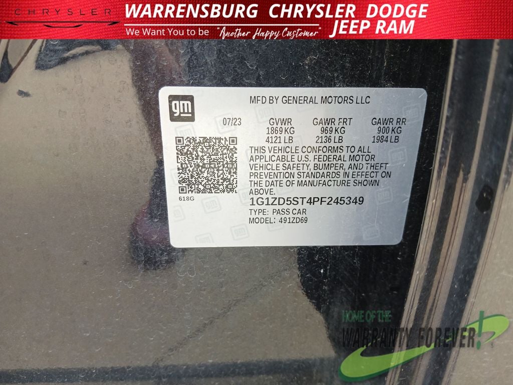 2023 Chevrolet Malibu FWD 1LT