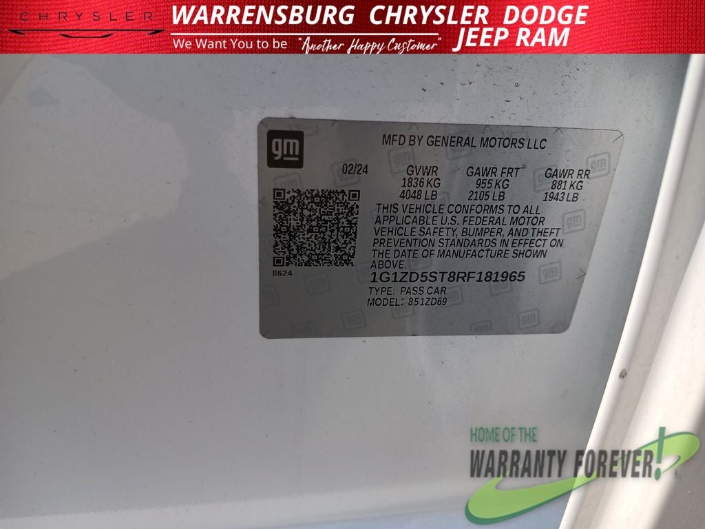 2024 Chevrolet Malibu FWD 1LT