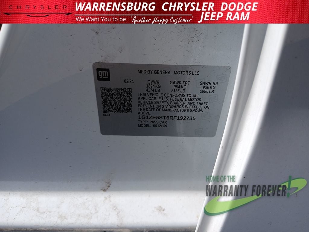 2024 Chevrolet Malibu FWD 2LT