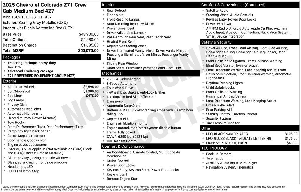 2025 Chevrolet Colorado 4WD Z71