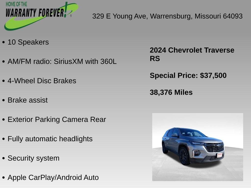 2024 Chevrolet Traverse Limited AWD RS