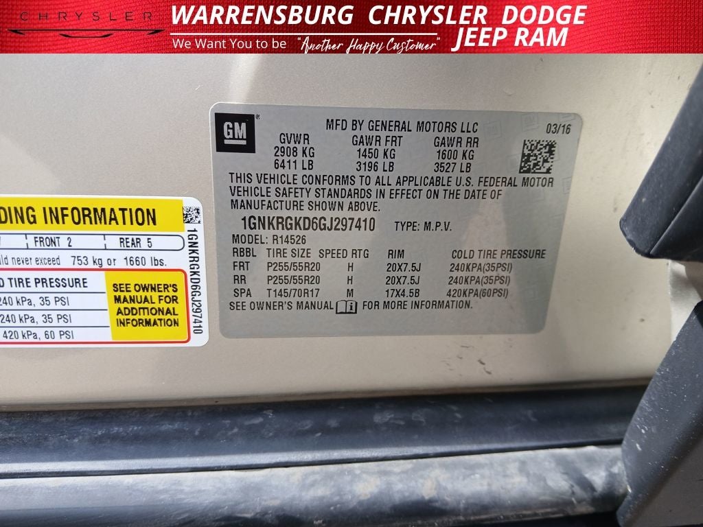 2016 Chevrolet Traverse 1LT