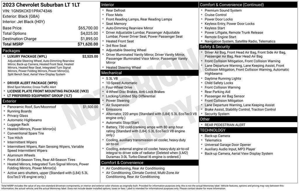 2023 Chevrolet Suburban 4WD LT