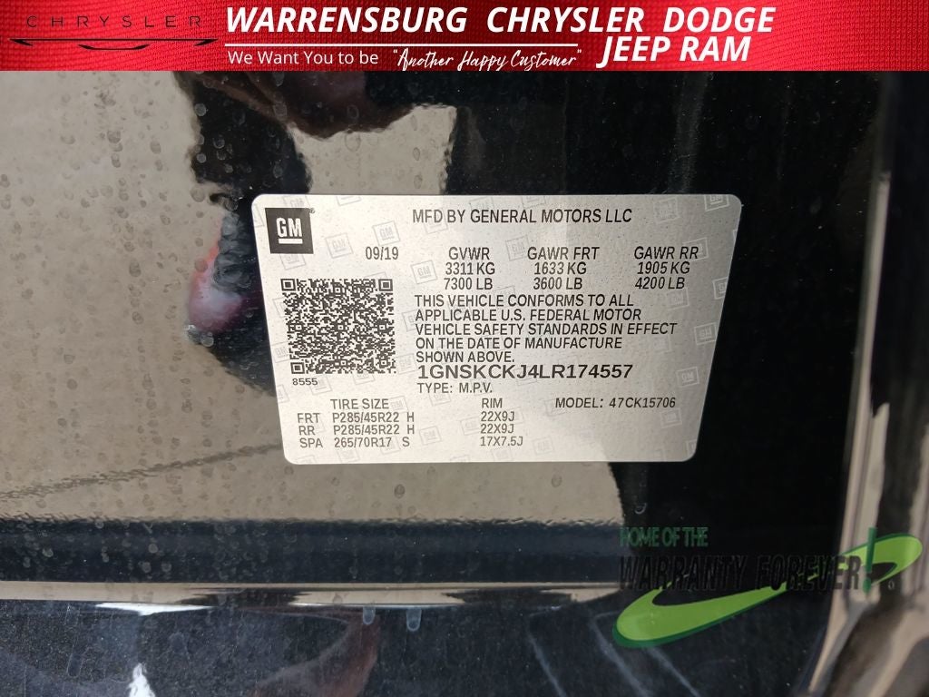 2020 Chevrolet Tahoe 4WD Premier