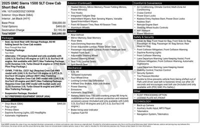 2025 GMC Sierra 1500 4WD Crew Cab Short Box SLT