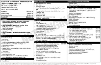 2023 GMC Sierra 1500 4WD Crew Cab Short Box Denali Ultimate
