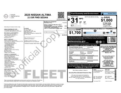 2025 Nissan Altima SR FWD