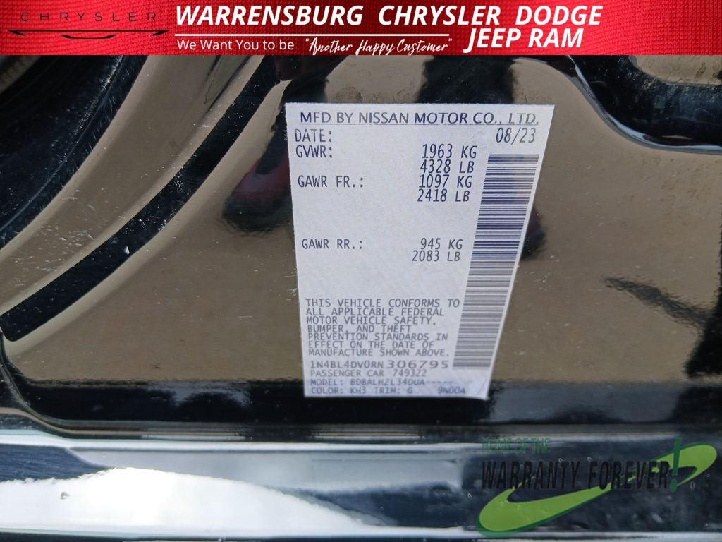2024 Nissan Altima SV FWD