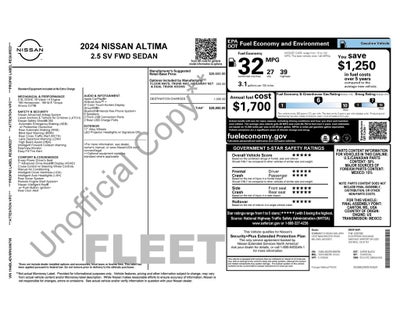 2024 Nissan Altima SV FWD