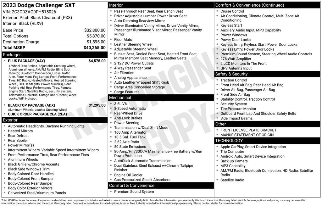 2023 Dodge Challenger SXT