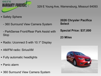 2026 Chrysler Pacifica PACIFICA SELECT