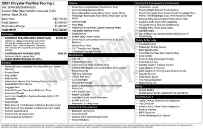 2021 Chrysler Pacifica Touring L AWD