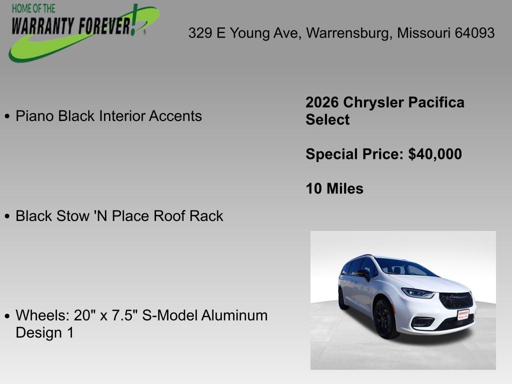 2026 Chrysler Pacifica PACIFICA SELECT AWD