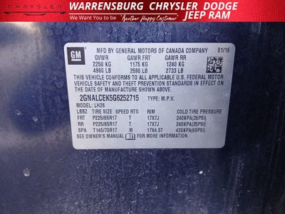 2016 Chevrolet Equinox LT