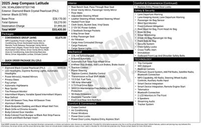 2025 Jeep Compass Latitude 4x4