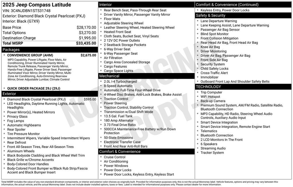 2025 Jeep Compass Latitude 4x4