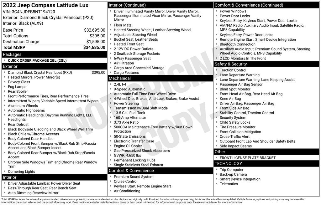 2022 Jeep Compass Latitude Lux 4x4