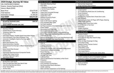 2020 Dodge Journey SE Value