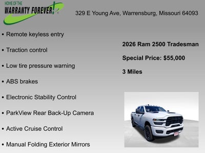 2026 RAM Ram 2500 RAM 2500 BLACK EXPRESS CREW CAB 4X4 6'4' BOX