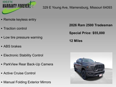 2026 RAM Ram 2500 RAM 2500 BLACK EXPRESS CREW CAB 4X4 6'4' BOX