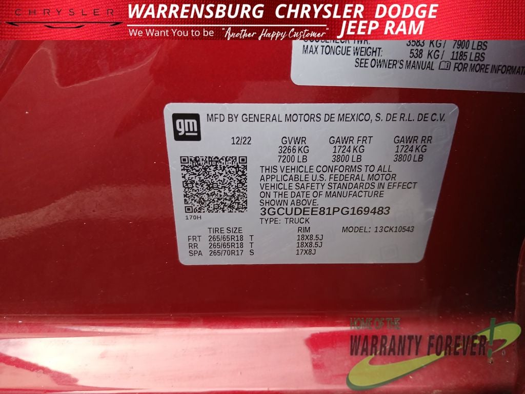 2023 Chevrolet Silverado 1500 4WD Crew Cab Short Bed RST