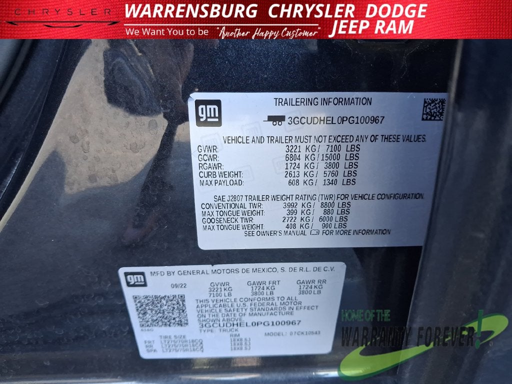2023 Chevrolet Silverado 1500 4WD Crew Cab Short Bed ZR2