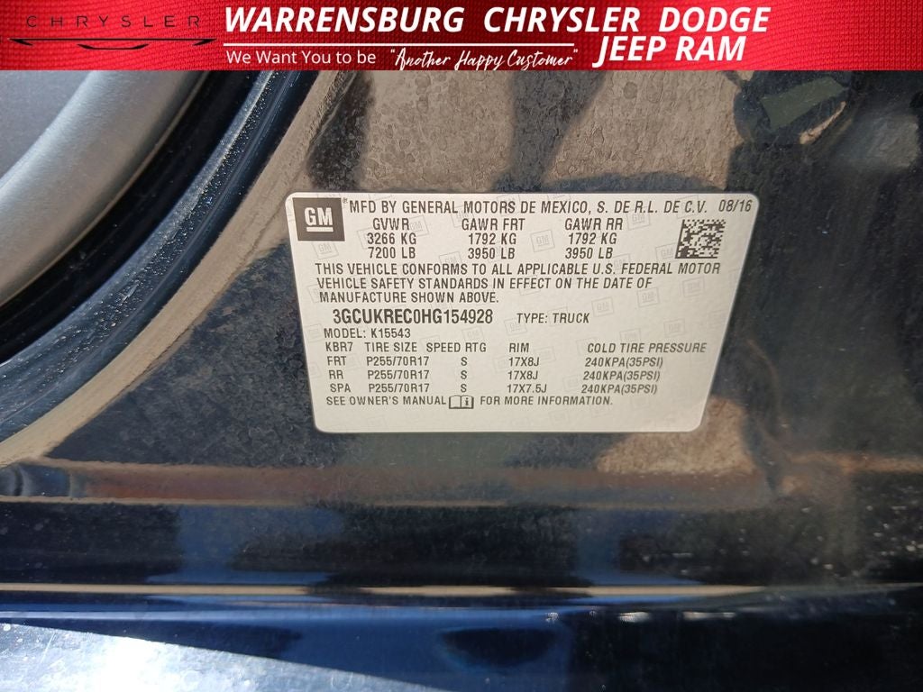 2017 Chevrolet Silverado 1500 1LT