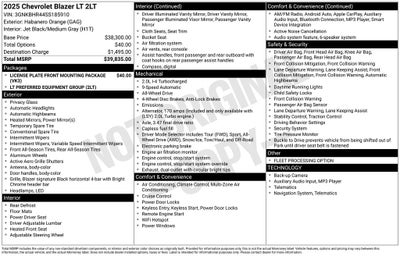 2025 Chevrolet Blazer AWD 2LT