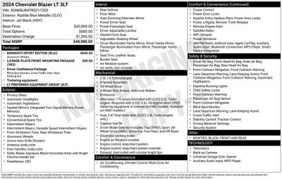 2024 Chevrolet Blazer AWD 3LT