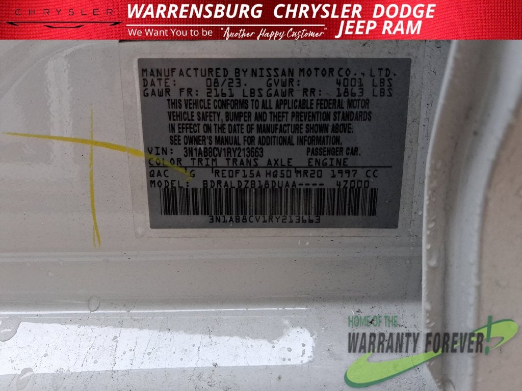 2024 Nissan Sentra SV Xtronic CVT