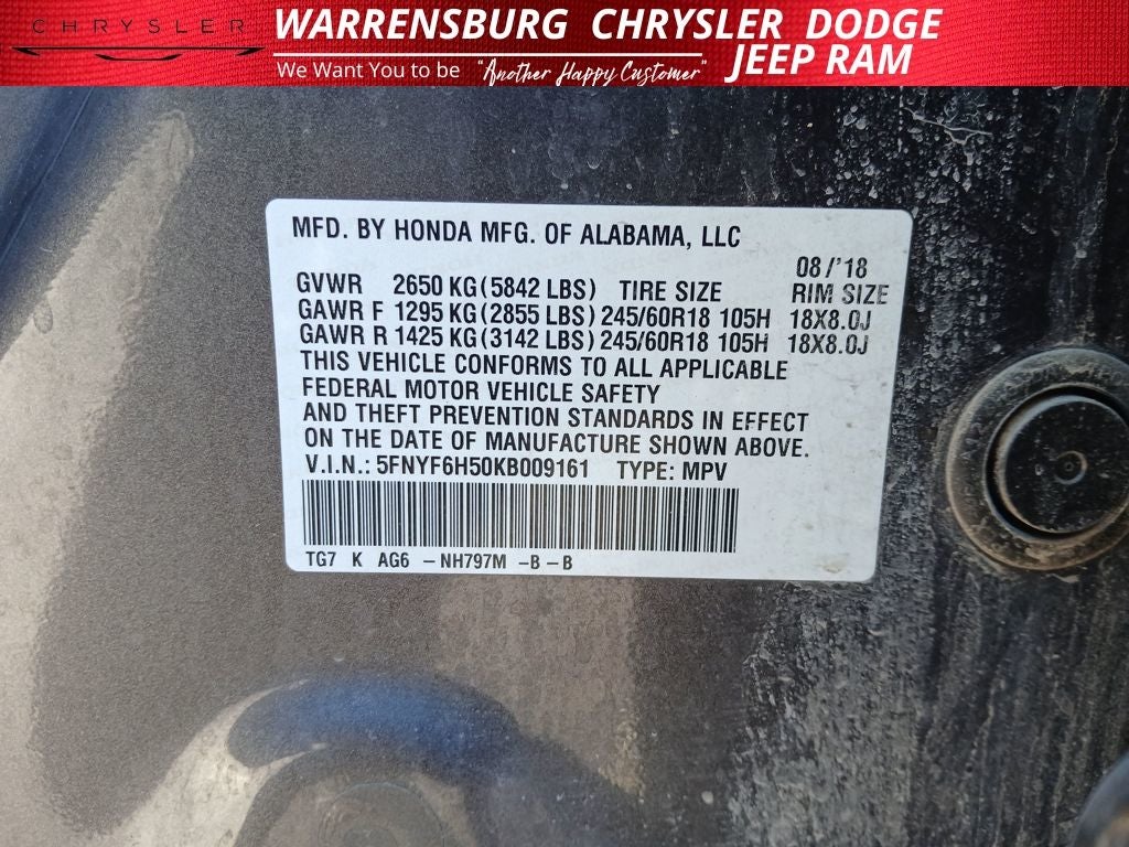 2019 Honda Pilot EX-L