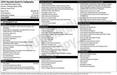 2024 Hyundai Santa Fe Calligraphy
