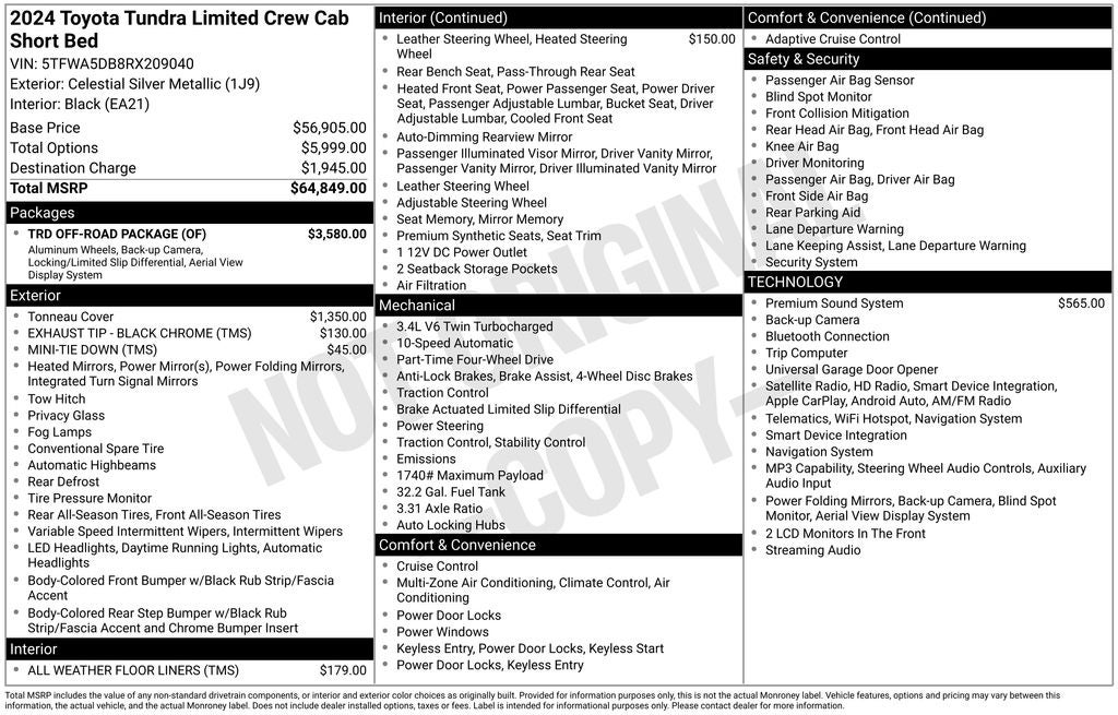 2024 Toyota Tundra Limited