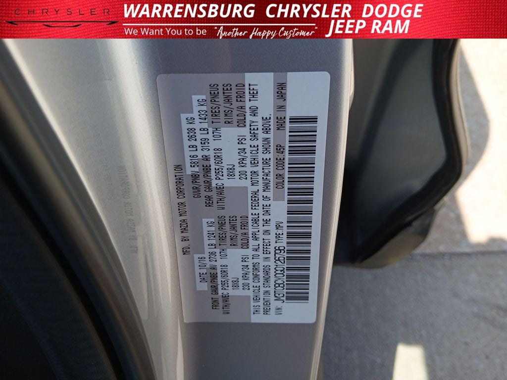 2016 Mazda Mazda Cx-9 Touring