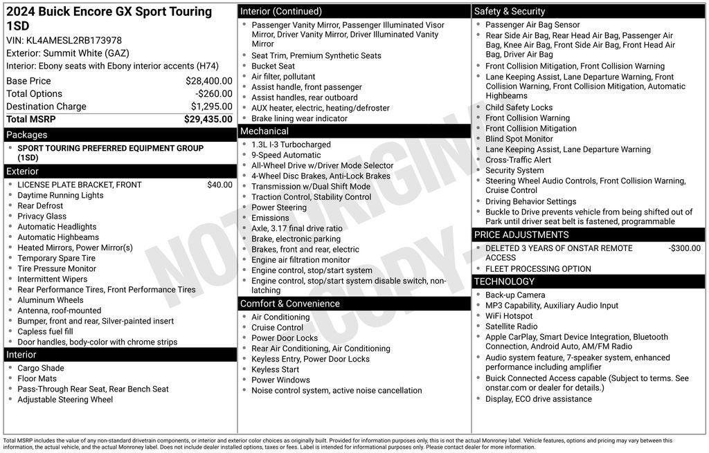 2024 Buick Encore GX Sport Touring AWD