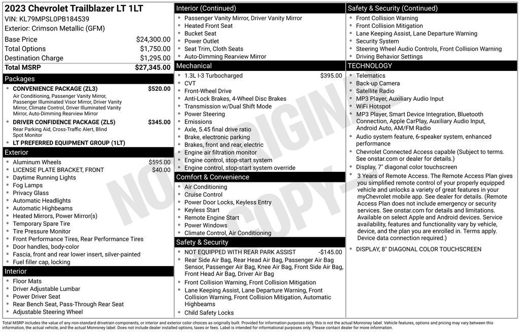 2023 Chevrolet Trailblazer FWD LT
