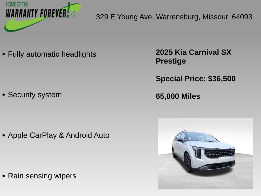 2025 Kia Carnival MPV SX Prestige