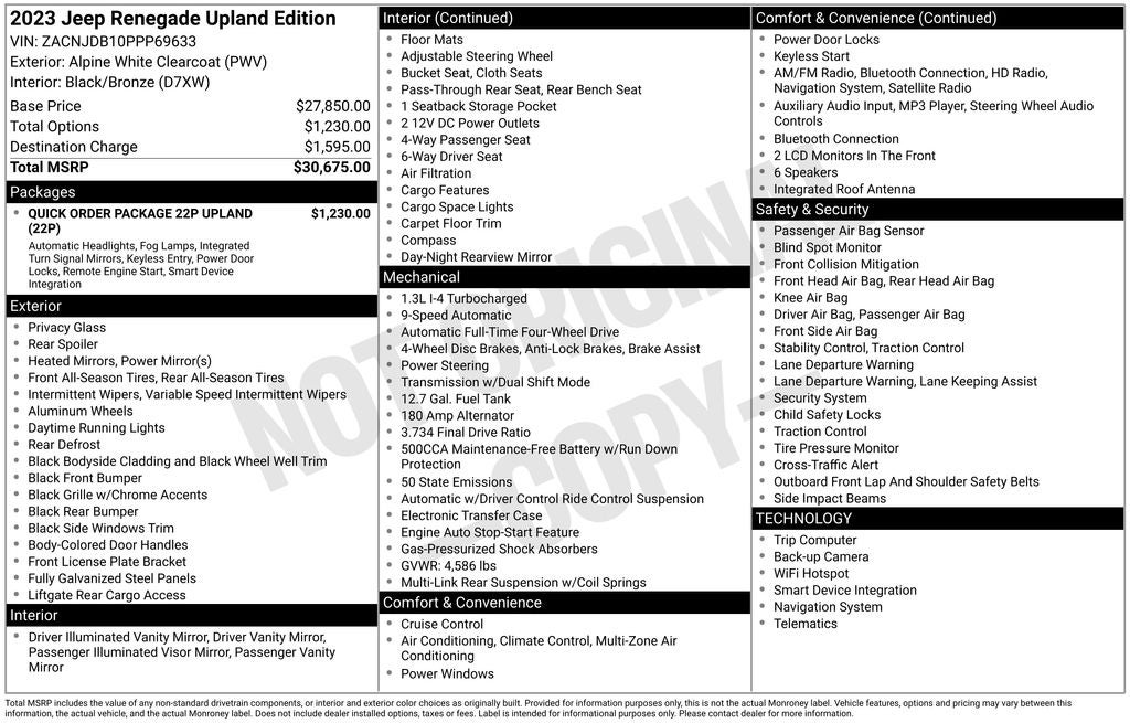 2023 Jeep Renegade Upland 4x4
